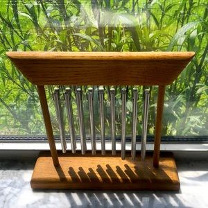 beautiful oak wood chime